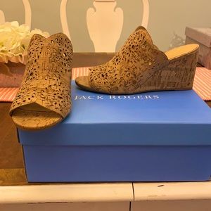 BNIB Jack Rogers Ronnie Cork Wedge size 8.